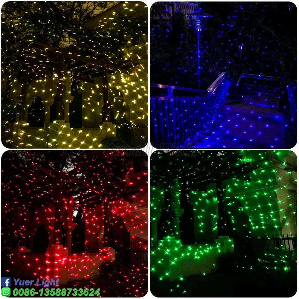 2W Waterproof Starry Sky Laser Projector Full Color Beam Line With Remote Control Stage Disco DJ Bar Party Outdoor Scaning Laser