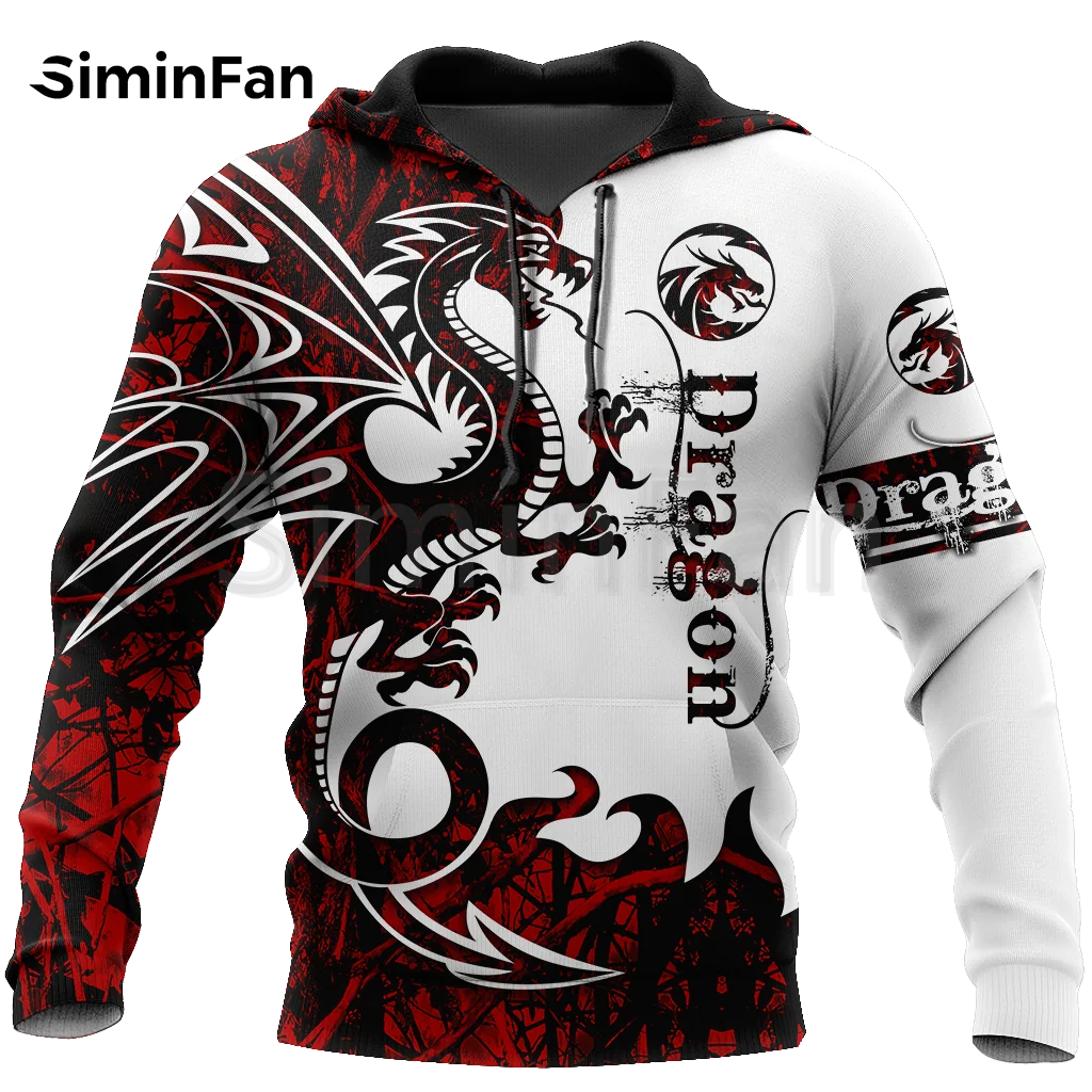 

Mens 3D Printed Hoodies Red Dragon Unisex Casual Sweatshirt Harajuku Pullover Women Tracksuits Outwear Jacket New Streetwear