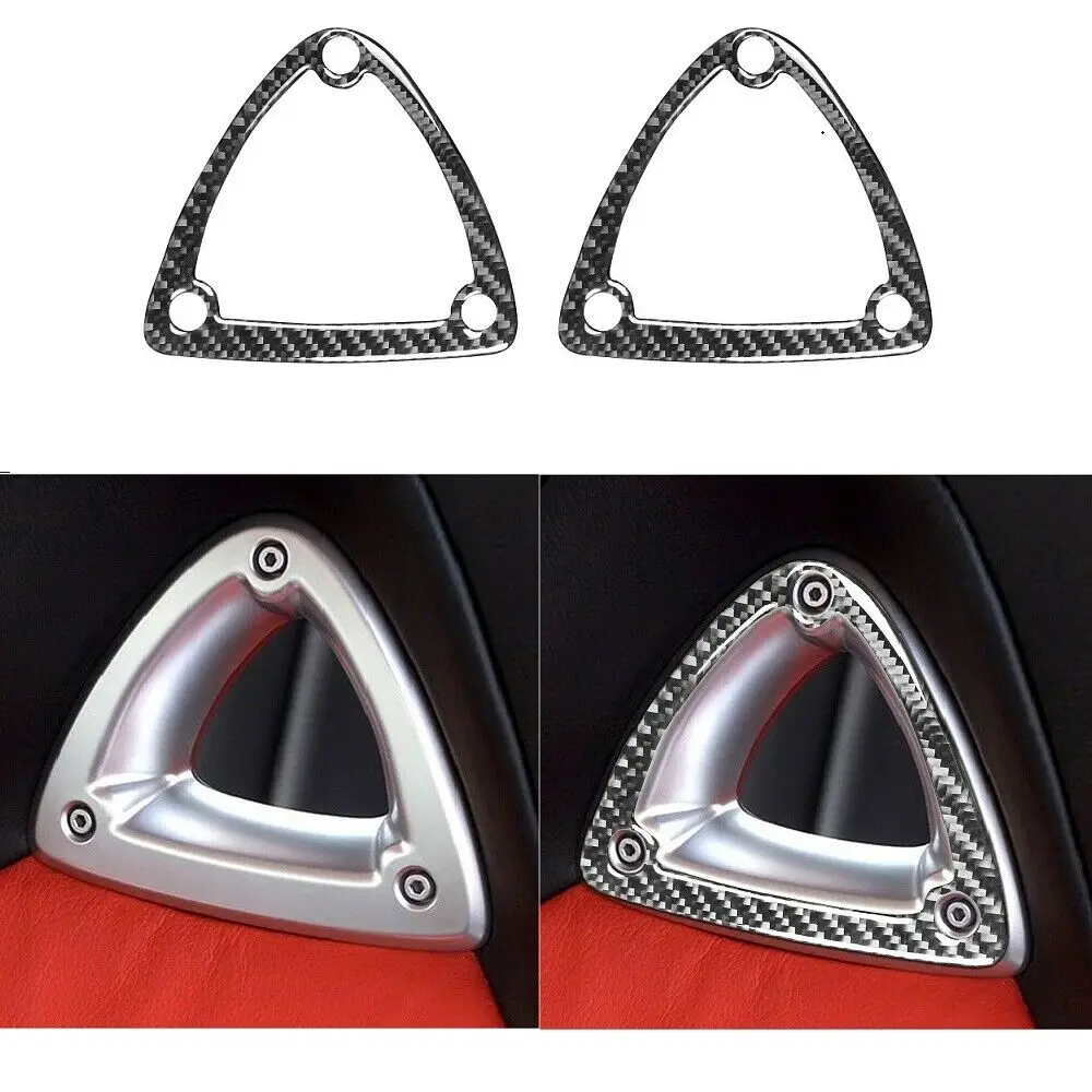 

Carbon Fiber Seat Head Accent Triangle Hole Frame Cover Trim For Mazda RX8 RX-8 2004-2008