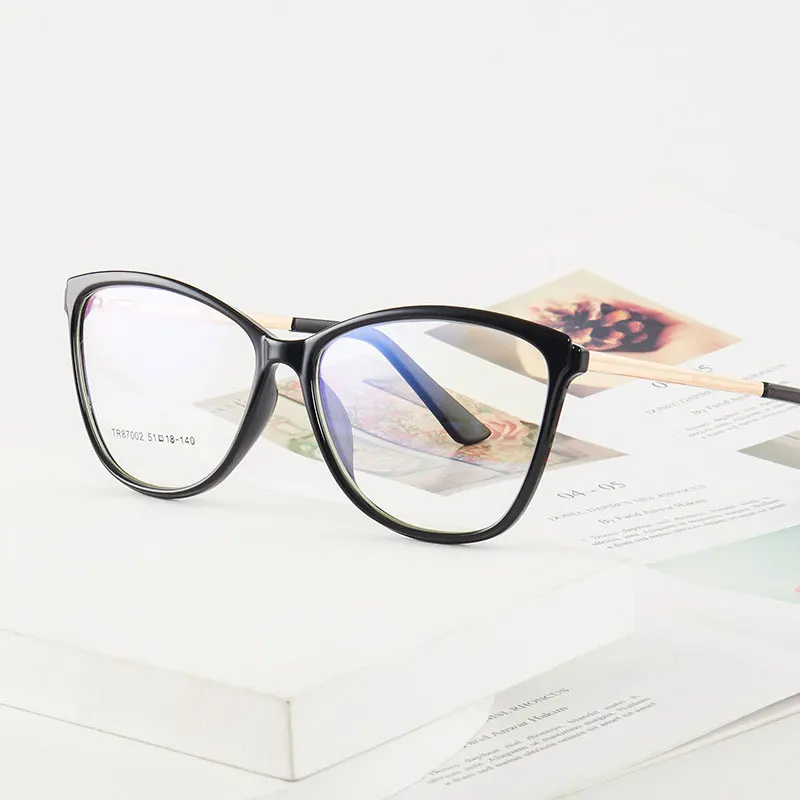 Glasses For Female Full Rim TR Frame Eyewears New Arrival Round Shape Anti-Blue Light Optical Spectacles