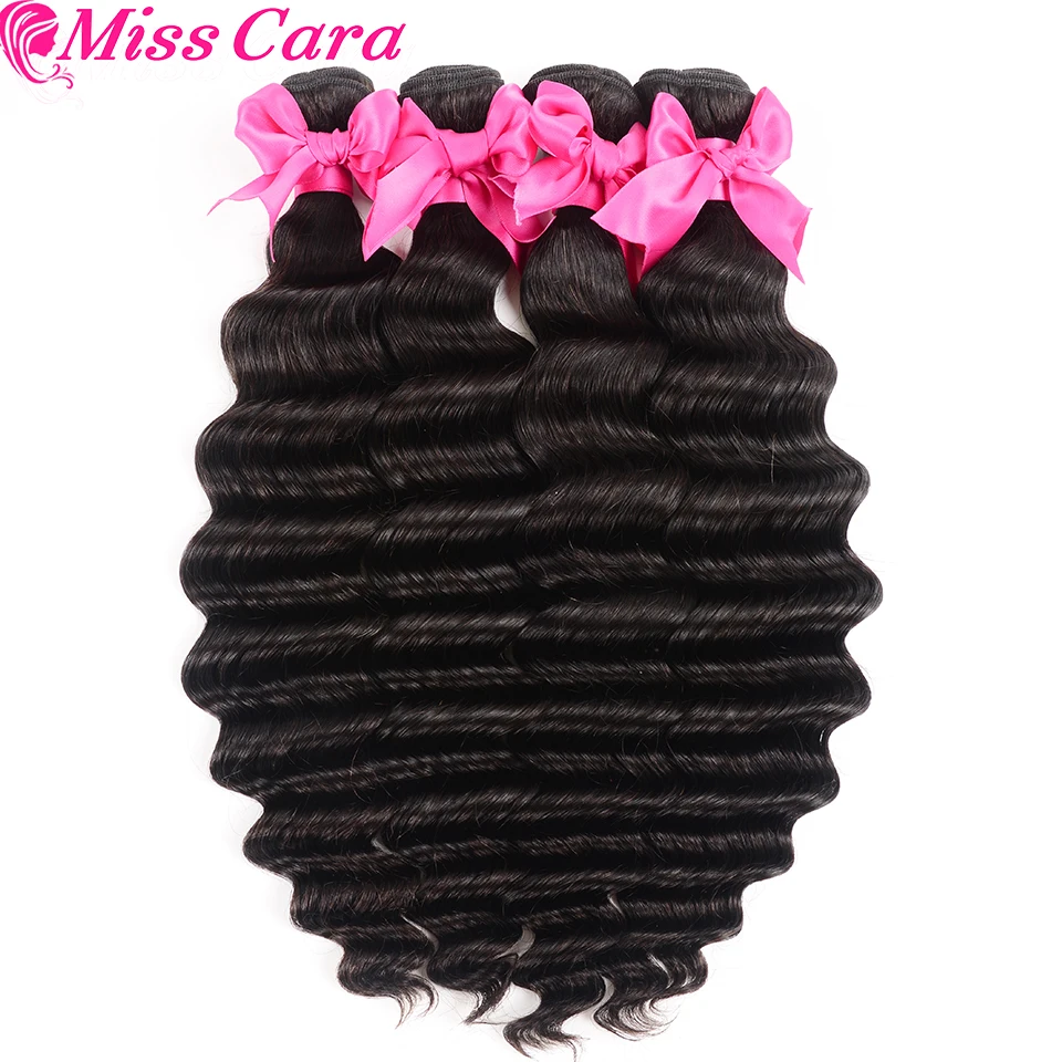 Tissage en lot péruvien naturel Loose Deep Wave, 8-30 pouces, Extensions de cheveux vierges, lots de 1/3/4 pièces