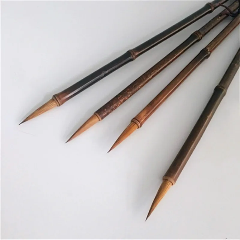 

Weasel Hair Calligraphy Brush 2pcs Chinese Fine Line Painting Writing Brushes Chinese Painting Calligraphy Brush Pen Tinta China