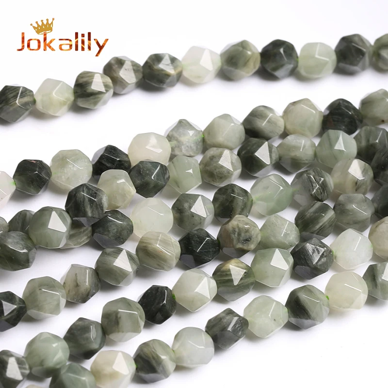 

Faceted Green Grass Agates Natural Stone Loose Spacer Beads For Jewelry Making DIY Bracelets Necklaces Accessories 6 8 10mm 15"