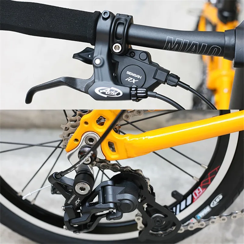 Sensah rx 5速度折りたたみバイクのシフトレバーリアディレイラーbmx