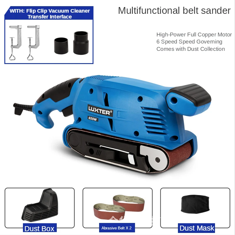 Electric Sander Hand-held Portable Woodworking Sanding Machine Plane Grinding Polishing Rust Removal Inverted Bench Sander