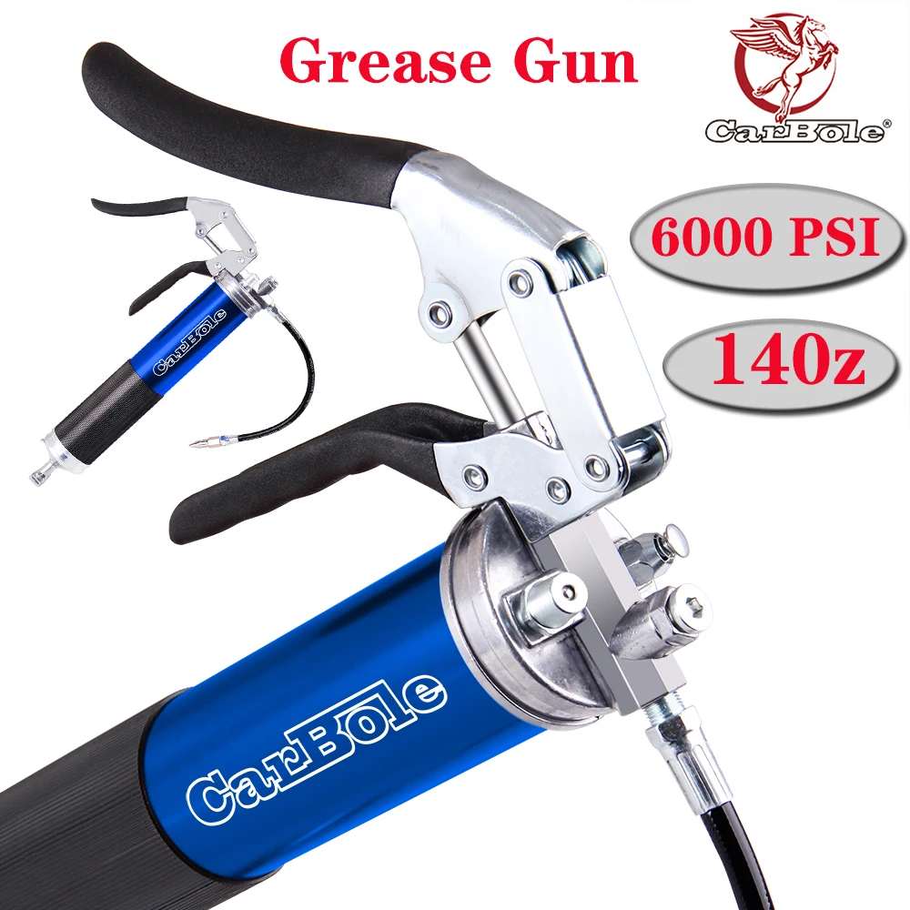 Grease Gun Pistol Grip 4500 PSI Heavy Duty Manual Grease Gun Flexi Rigid With 18