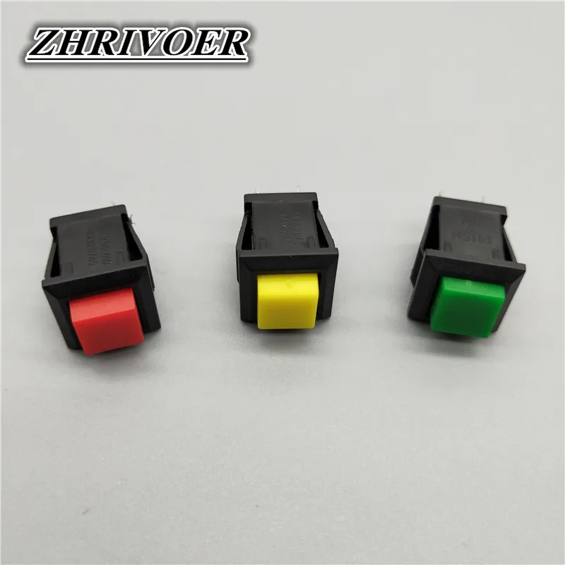 5Pcs DS-426/DS427 12mm Self-locking/Self-reset ON/OFF push button switch SPST 3A/250V
