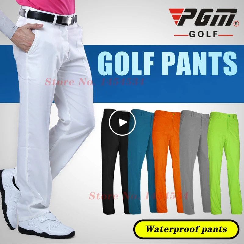 4XL~3XS Quality Thin Men Slim Dry Fit Long Full Pants Waterproof Sportswear Golf/Tennis Trousers Male Clothing