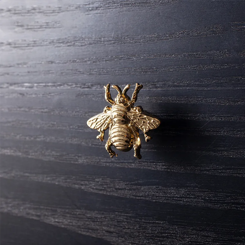 

Bee shape/Solid Brass Furniture Pull Door Knobs and Handles for Cabinet Kitchen Cupboard Drawer Pulls Home Decor