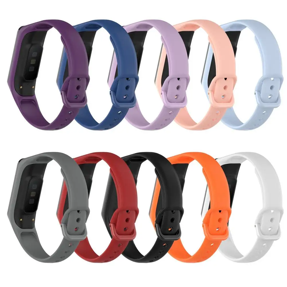 Silicone Wrist Strap Watch Band For Samsung Galaxy Fit 2 R220 Sports Bracelet Wristband Replacement Wrist Watch Strap Accessorie