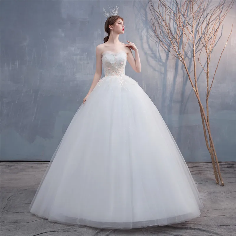 Vestido De novia ajustado De princesa sin tirantes, ropa De novia, con apliques De cuentas, talla grande, novedad De 2022