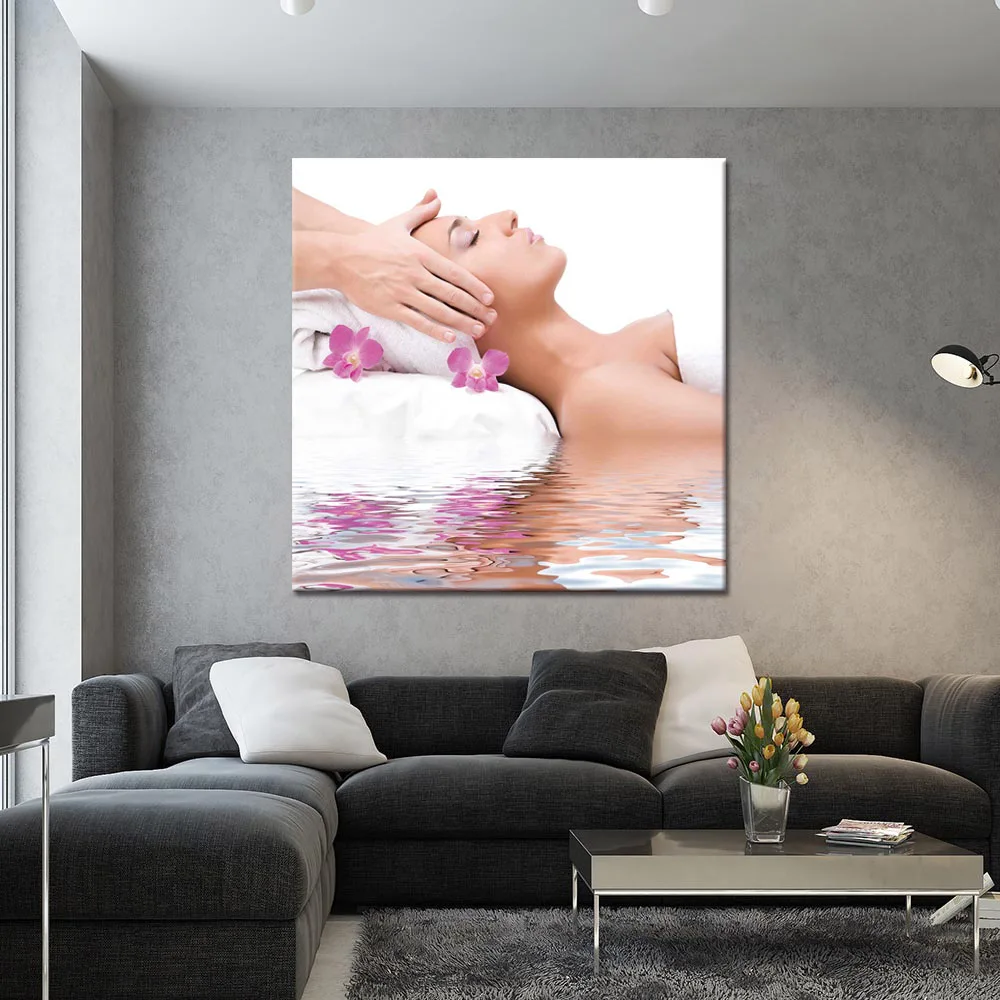 Spa Massage Health Beauty Facial Nail Salon Posters Pictures Canvas Wall Art Home Decor Paintings for Living Room Decorations