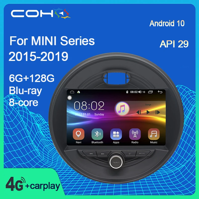 For BMW MINI Cooper F54 F55 F56 F60 2015-2019 Car Dvd Multimedia Player Radio Android 10.0 Octa Core 8+256G