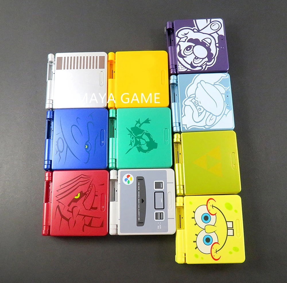 Toàn Bộ Nhà Ở Bao Repairt Phần Dành Cho Máy Nintendo GBA SP Dành Cho Gameboy Dán Dẫn Điện Dính Vít Nút