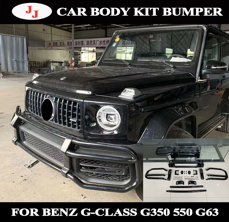 

Car front and rear bumper body kit fit for benz g-class G350/G500/G550/G63 models 2019+ Crash Guard anti-collision bar