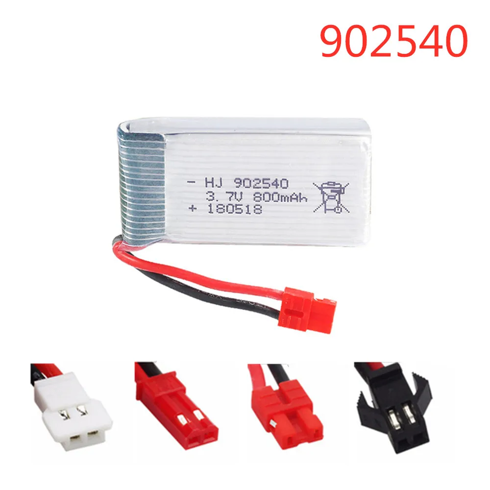 Lipo Battery 3.7V 800mAh 902540 For Syma X5C X5S X5SC X5HW X5UW X5SW CX30 M68 X500 X800 HJ818 HJ819 rc drone spare parts 1pcs