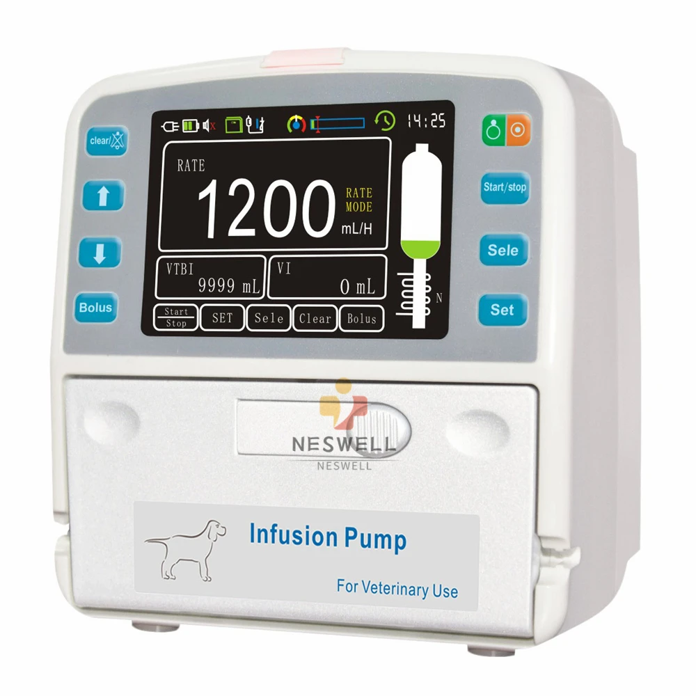 Touch Screen LCD Animal Veterinary Pet Hospital Or Human Use Fluid Infusion Pump