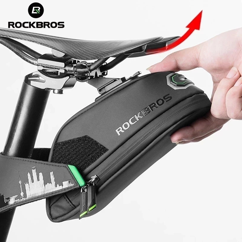 ROCKBROS Cycling Rainproof Bicycle Bag Shockproof Bike Saddle Bag Cycling Rear Seat post Bag MTB Bicycle bag Accessories