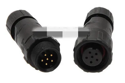 M14 4 Pin ถึง 8 Pin IP68 ทนทานกันน้ํา Connector Adapter docking และแผง Mount ขั้วต่อสายไฟปลั๊ก