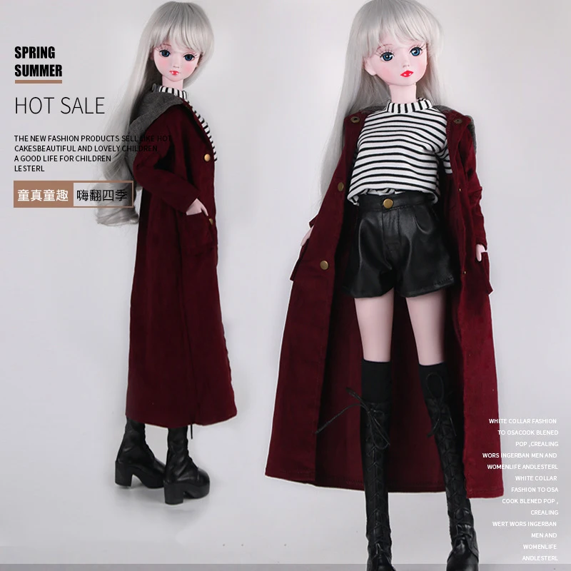 Fashion 1/3 Bjd Doll Dress abiti fatti a mano Casual abiti, abbigliamento Cosplay, soprabito Dress Up Suit per 60cm Yosd Bjd Dolls