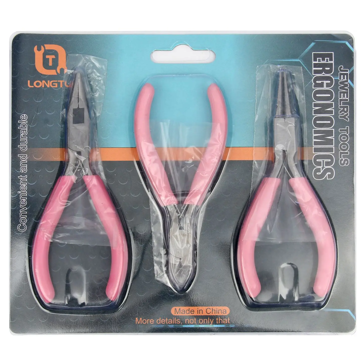 3/5pcs Jewelry Pliers Tool Equipment Stainless Steel Pink End Cutting Wire Pliers Hand DIY Jewelry Making Pliers Handmade Set