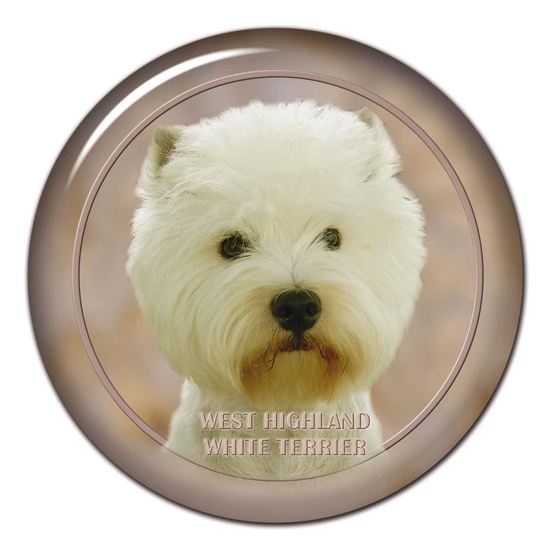 

A0631 #13 см/17 см съемная наклейка West Highland White Terrier Автомобильная наклейка водонепроницаемые аксессуары на бампер заднее окно ноутбук