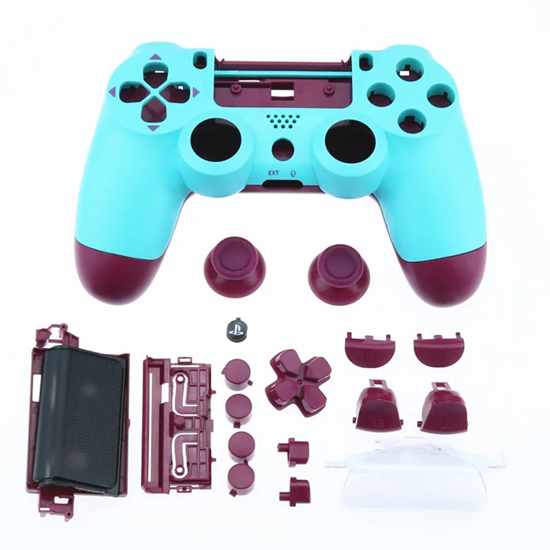 Casing Pengganti Rangka Set Penuh Pengatur DIY Casing Gamepad Shell UNTUK Sony PS4 Pro JDS040 JDM-040 Pengontrol dengan Tombol