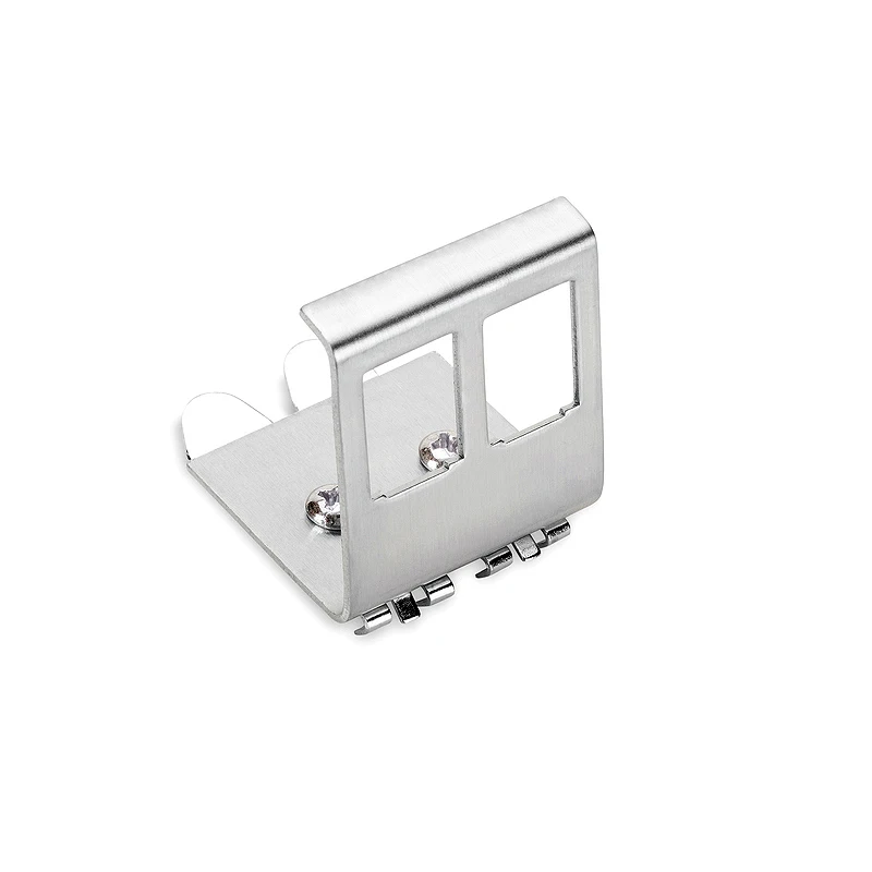 RJ45 1port 2ports DIN Rail Keystone Adapter For 35mm DIN-Rail Electrical Distribution Box Metal Mounting Keystone Jack Holder