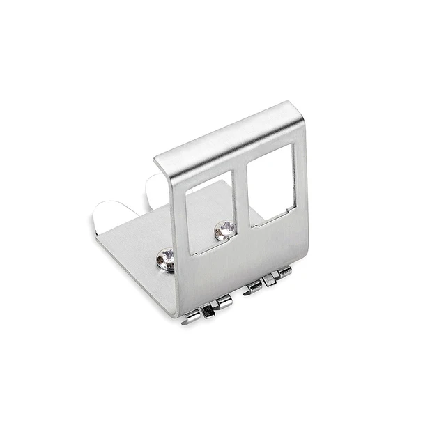 RJ45 1-portowy 2-portowy 3-portowy uchwyt na gniazdo Keystone na szynę DIN, metalowa rama montażowa do skrzynki rozdzielczej elektrycznej na szynę DIN 35 mm