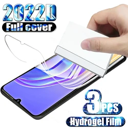 3PCS Hydrogel Film for Vivo V21e Screen Protector Protective for Vivo V21 V 21 E V20 Pro Se Y72 Y51 Y31 Y52 5g Safety lassNot G