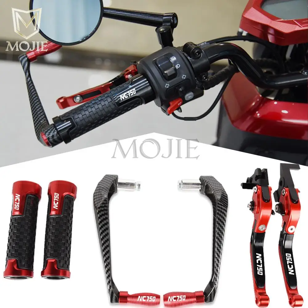 Motorcycle Handlebar Grip For HONDA NC750S NC750X 2016 2017 2018 2019 Brake Clutch Levers Protector Handle Lever Guard Accessory