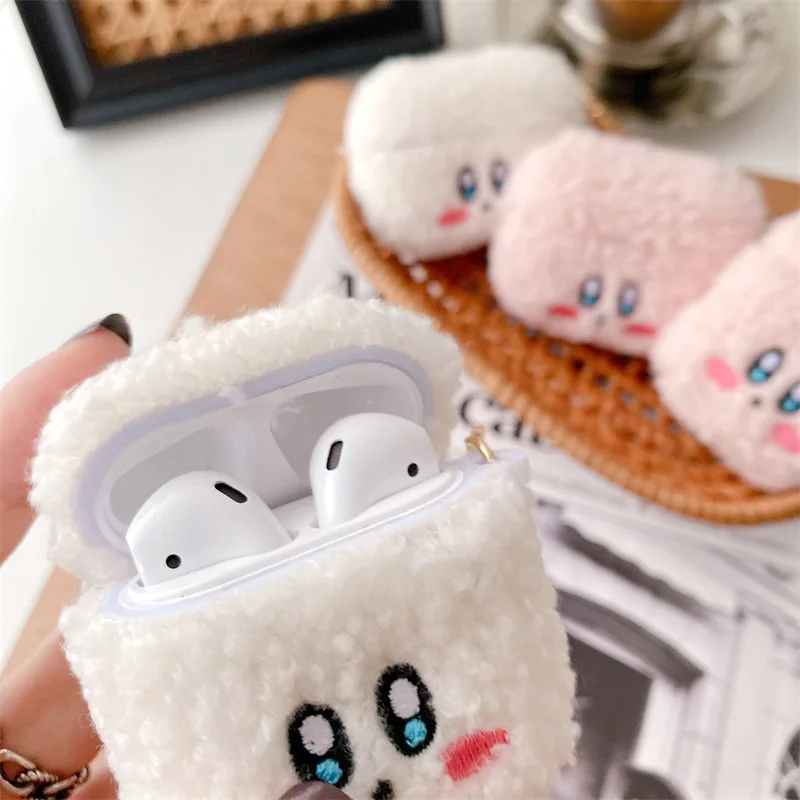 冬のシーズン用のキーホルダー付きぬいぐるみケース,Apple Airpods 1 2 pro用の素敵なソフトケース,Airpods2用のアクセサリー
