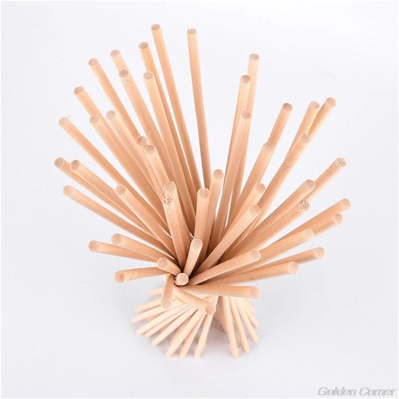 50Pcs Wooden Plants Grow Support Bamboo Sticks Garden Flower Support Cane DIY Building Model Materials D02 20 Dropshipping