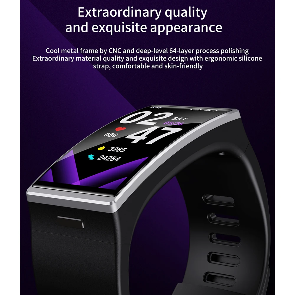 D-M12 IP68 impermeabile Smart Watch uomo donna 1.9 pollici 170*320 schermo SmartWatch Sport frequenza cardiaca fascia per la pressione sanguigna Android IOS