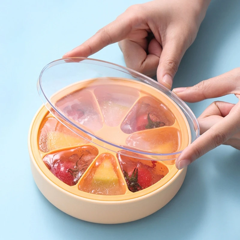 Ice Cube Tray mit Deckel 37 Grids Honeycomb Mini Eismaschine Cube Umweltfreundliche Hohlraum Silikon Tablett Form Dropshipping