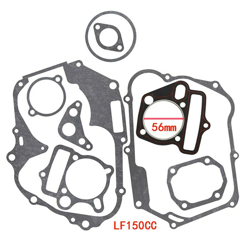 125cc 140cc 150cc Engine Gaskets Motor Cylinder Gasket Head Base For zongshen loncin lifan kayo Dirt Pit Bike ATV Quad Buggy