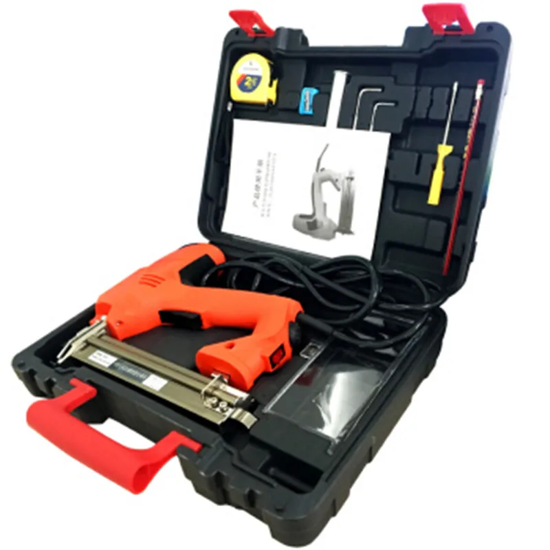 2 in 1 Electric Nailer and Stapler Furniture Staple Gun for Frame with Staples & Nails Carpentry Woodworking Tools