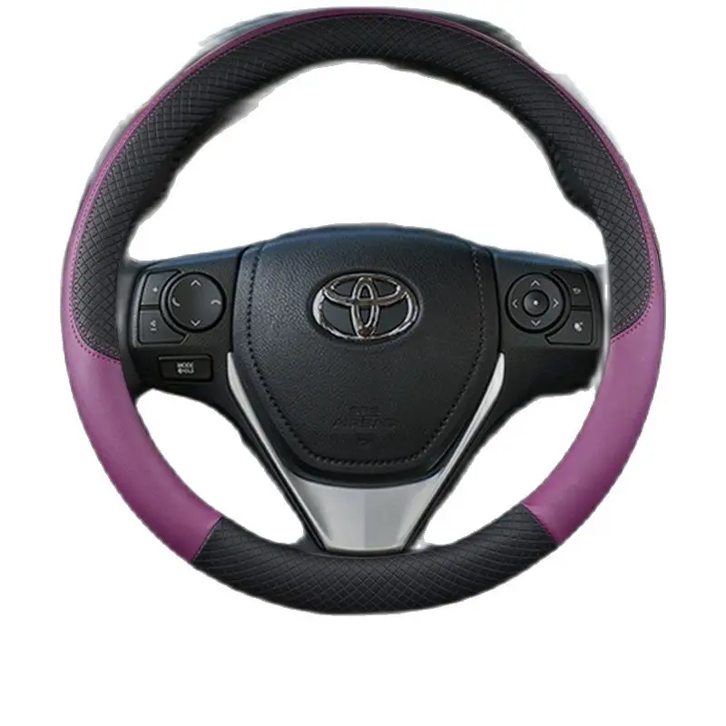 Car Steering wheel braid Car steering wheel cover suitable for toyota Camry chr Auris Yaris Corolla Rav4 prius 30 Celica Aqua