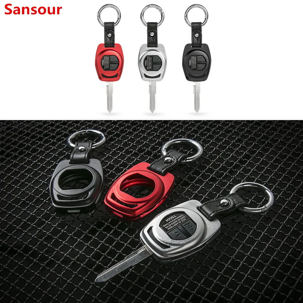 

Sansour Car Key Case Protect Cover for Suzuki Jimny 2007 Up Car Key Chain Shell Cover Accessories Styling