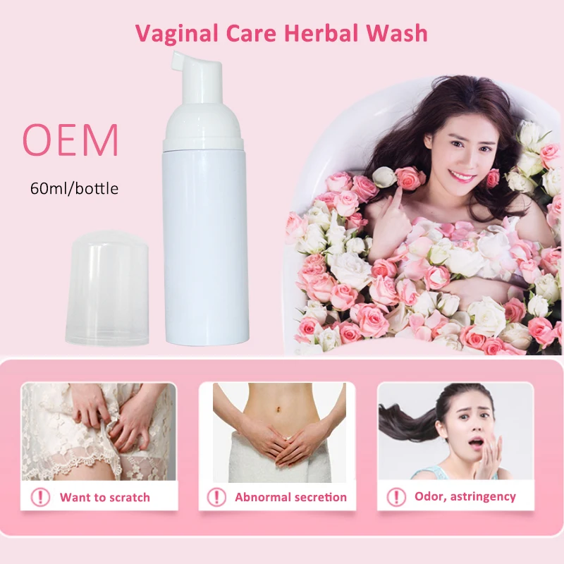 5 Packs Vaginal Care Herbal Wash For Itching Inflammation Odor Remover Yoni Cleasing Foam Wash Female Health Care Anti Bacterial