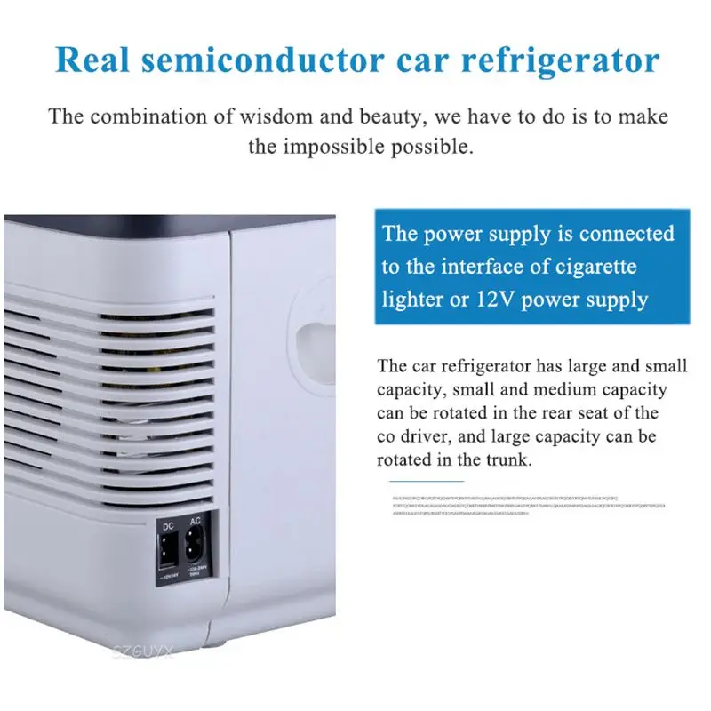 12L รถตู้เย็น72W คอมเพรสเซอร์ Cooler แบบพกพาพร้อมจอแสดงผล LED Cooling & Warming 2วิธีชาร์จสำหรับ Camping