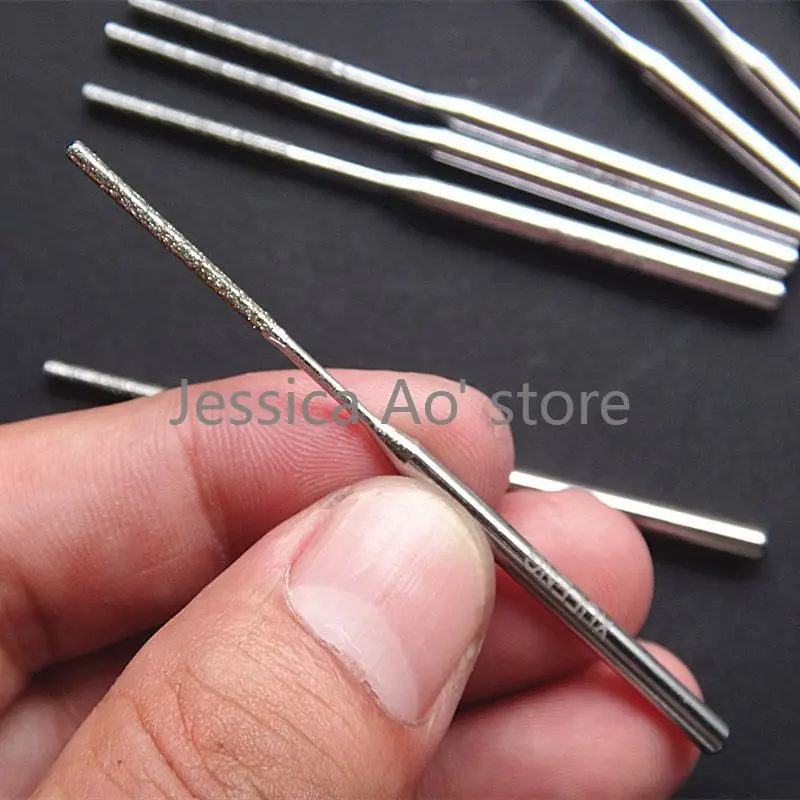 21 pz 1.5 2 3.2mm CBN diamante rettifica ago esteso cilindrico asta di macinazione boro nitruro gioielli giada utensili abrasivi