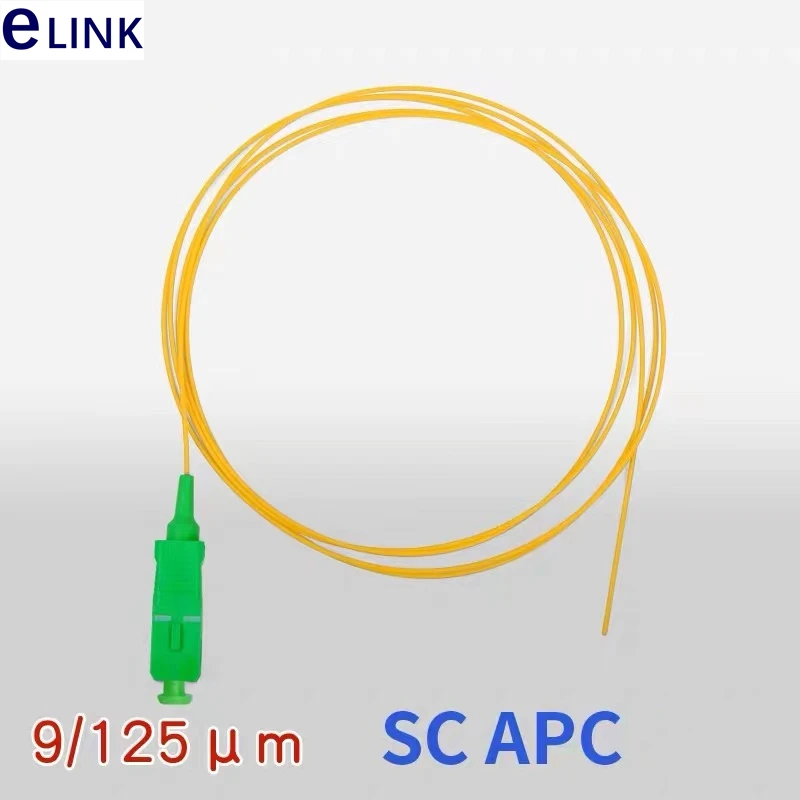 

50pcs SC/APC fiber pigtail 0.9mm SM LC/UPC SC/APC 1m 1.5m 2mtr optical fibre pigtail yellow cable 9/125um OS1 OS2 free Shipping