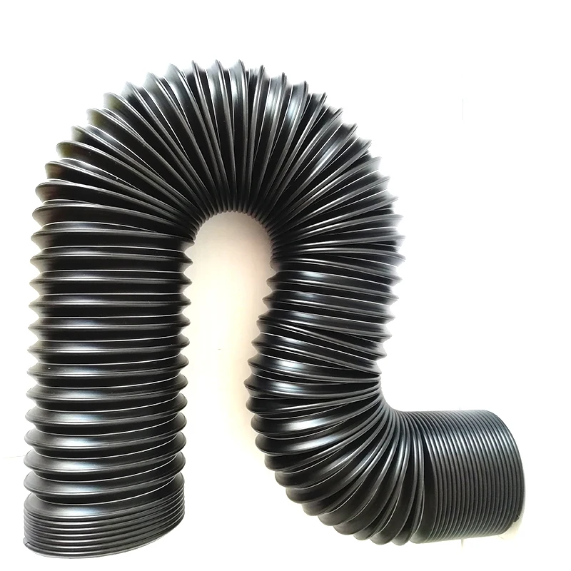 

1 Meter x 80mm wide Black flexible cold air hose for car engines air filters induction kit