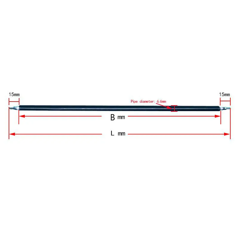 Elemento de aquecimento de aço inoxidável para forno elétrico, tubo de calor elétrico, 110V, 280-530mm, 250W, 300W, 350W, 400W