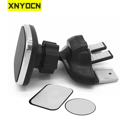 Uchwyt magnetyczny Xnyocn Samochodowe gniazdo CD Air Vent Mount Stand Uchwyt na telefon komórkowy Uniwersalne regulowane uchwyty na telefony komórkowe dla Xiaomi