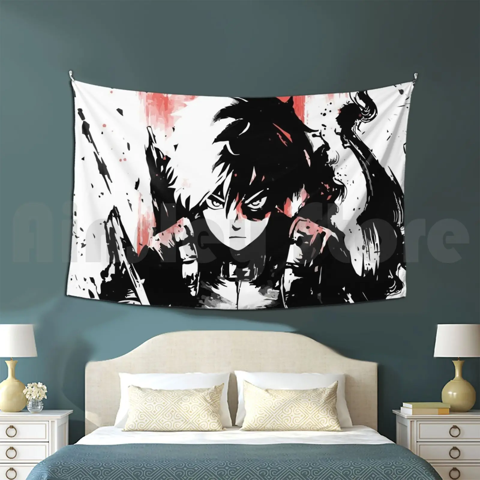 Todoroki Spray Tapestry Living Room Bedroom 3062 Mha Todoroki Shoto Anime Cool Flame