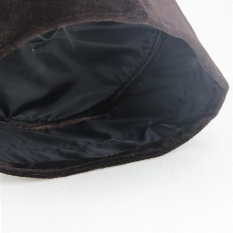 Chapéus muçulmanos de veludo, bonés islâmicos Hijab, lenço de cabeça masculino, gorro quente, boné árabe, inverno