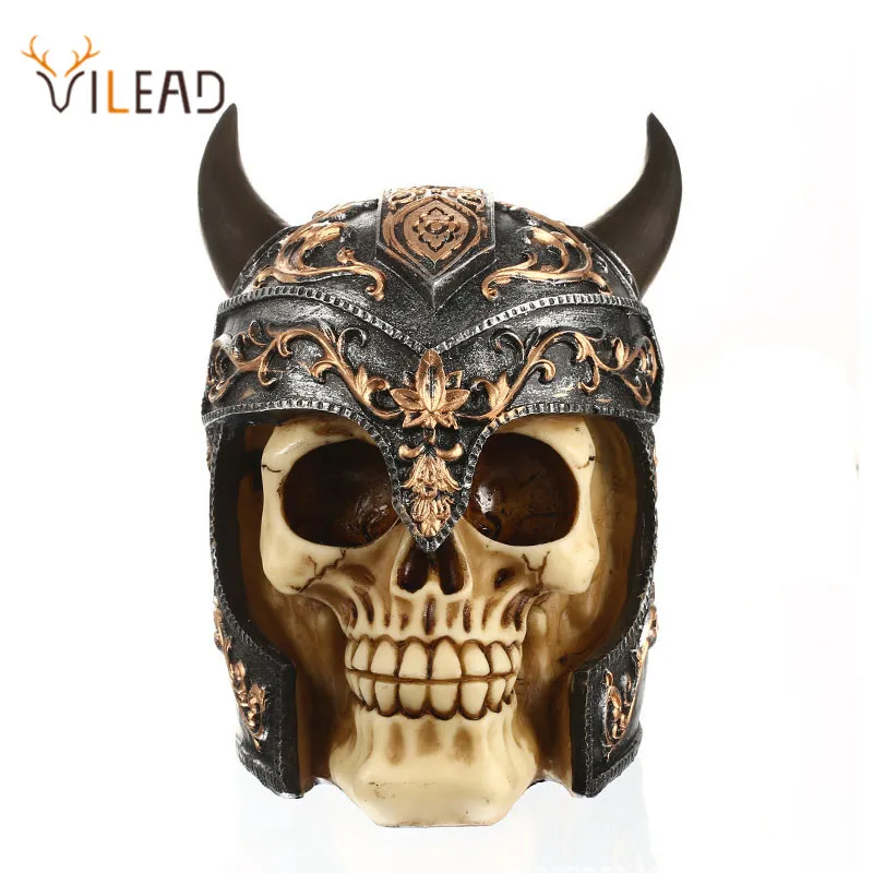 

Vilead Modern Resin Skull Replica Ornaments Home Decoration Accessories Creative Skull Statues & Sculptures Fireplace Loft Craft