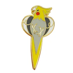 Beautiful Pet bird Cockatiel enamel pin Parrot pin